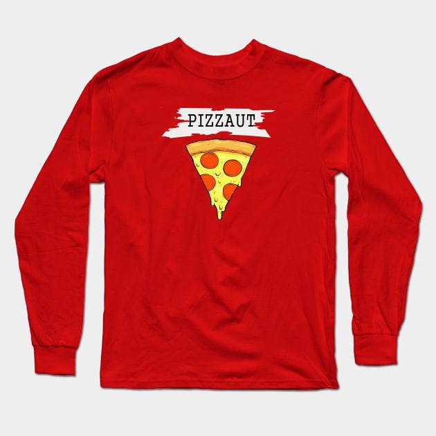 pizzaut slice food lovers Long Sleeve T-Shirt by yrb barach